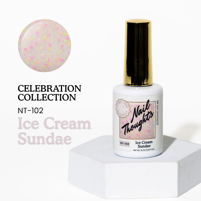 Nail Thoughts NT-102 Ice Cream Sundae NT Color Bottle Nail Thoughts