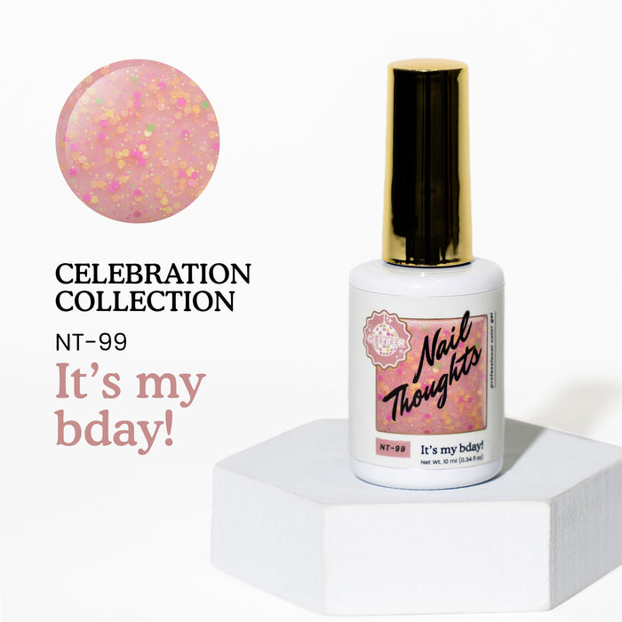 Nail Thoughts NT-99 It's my bday! NT Color Bottle Nail Thoughts