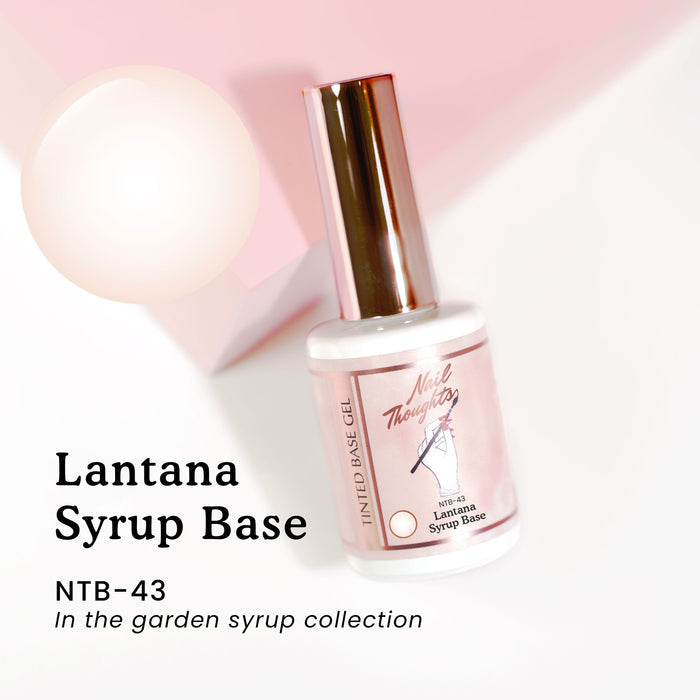 Nail thoughts NTB-43 Lantana Syrup Base NTB Base Nail Thoughts