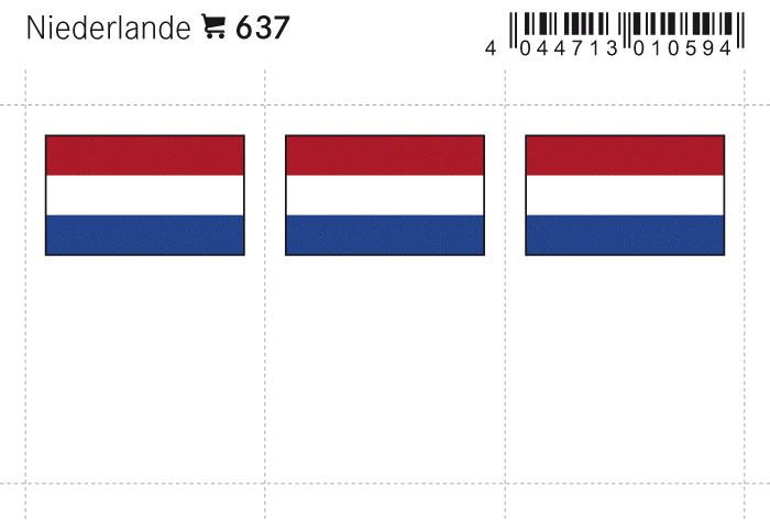 Netherlands Flag Labels