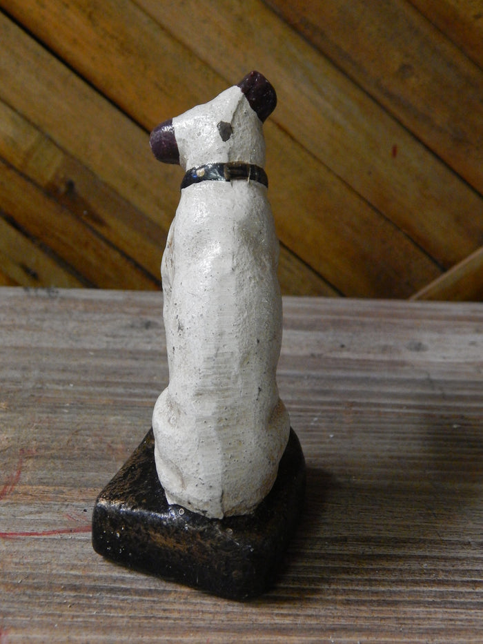 Nipper Dog Cast Iron PaperWeight Statue - Nipper Dog RCA-Jantiques LLC.