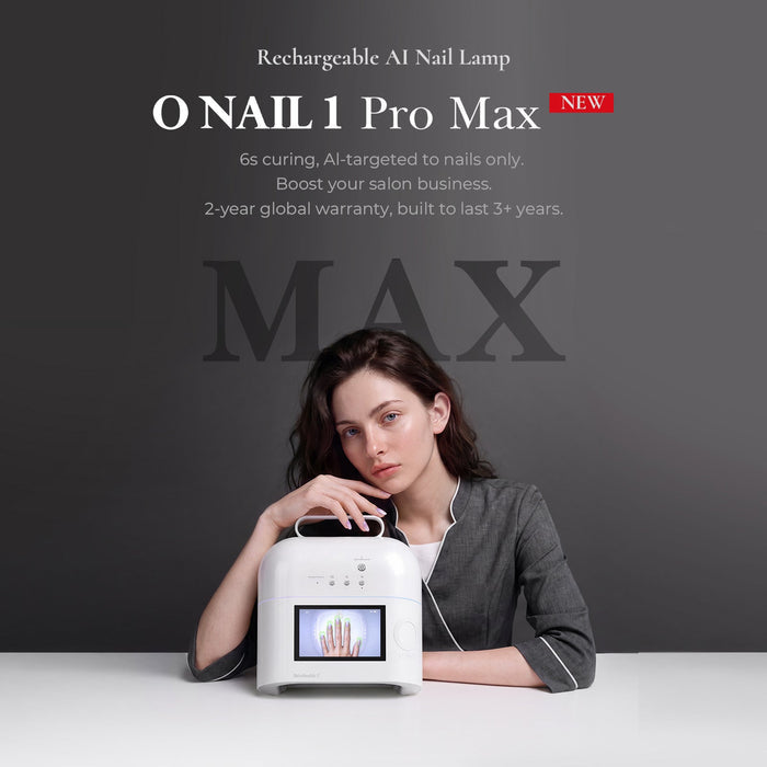 O NAIL AI LED UV Rechargeable AI Nail Lamp 1 PRO MAX, White Tools O NAIL