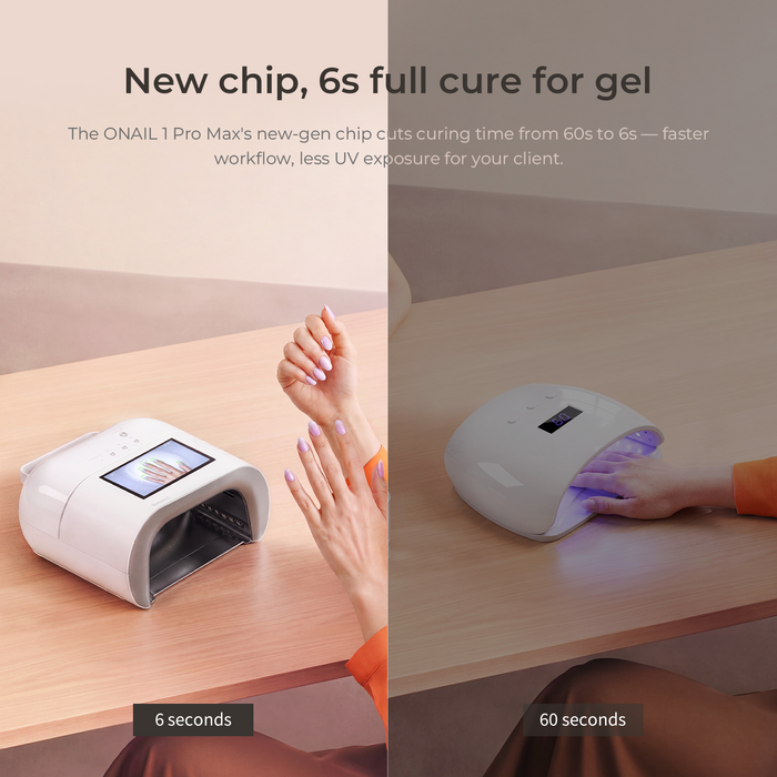 O NAIL AI LED UV Rechargeable AI Nail Lamp 1 PRO MAX, White Tools O NAIL