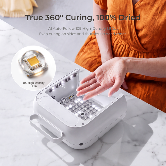 O NAIL AI LED UV Rechargeable AI Nail Lamp 1 PRO MAX, White Tools O NAIL