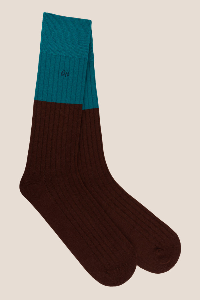 Oswin Hyde Dual Tone three pack socks for men with sophisticated design, packaged for gifting.
