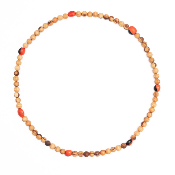 Palo Santo and Huayruro Necklace