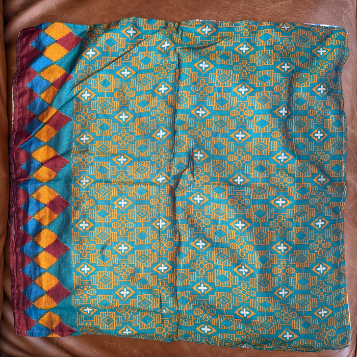 Patchwork Square Silk Bandana | Scarf Neck Tie | Upcycled