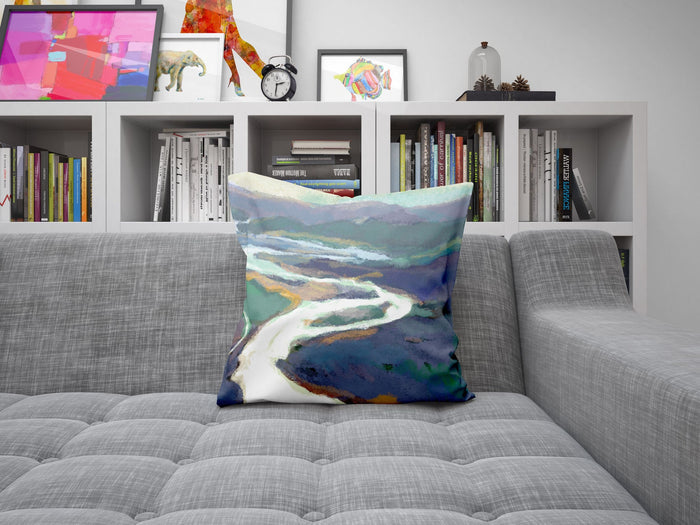Pillow Case, Abstract Art Pillow, Art Pillow, Colorful Pillow Case, Beautiful Pillow, 24X24 Pillow Case, Home Decor Pillow, Sofa Pillows