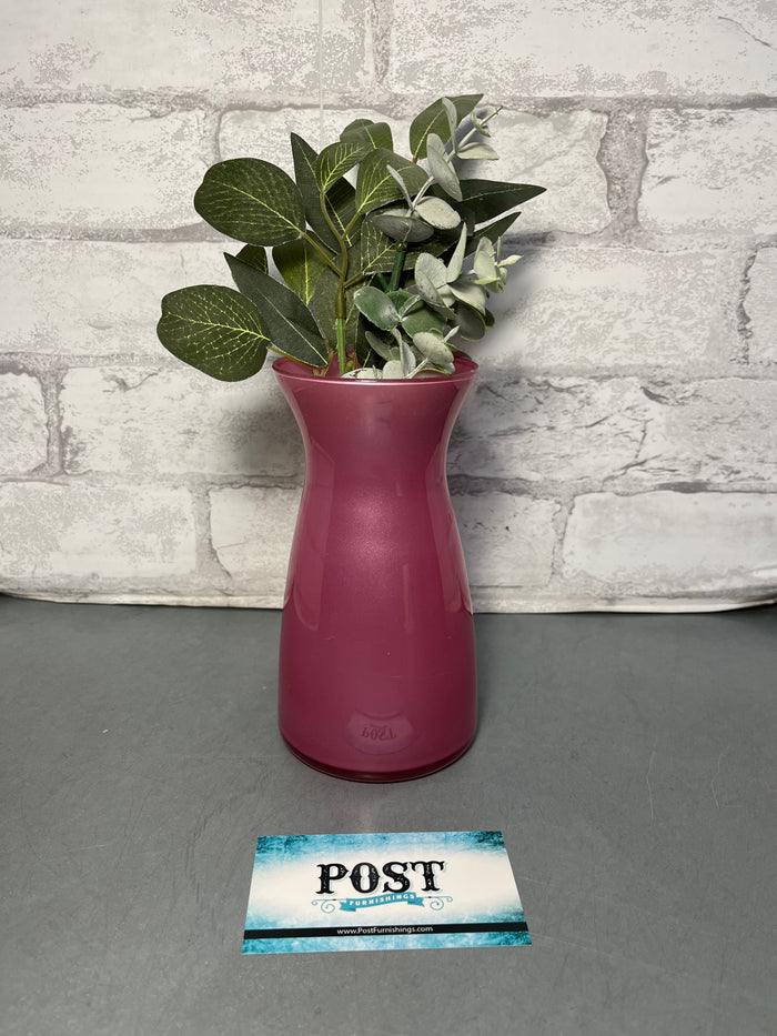 Pink Shimmery Glass Vase