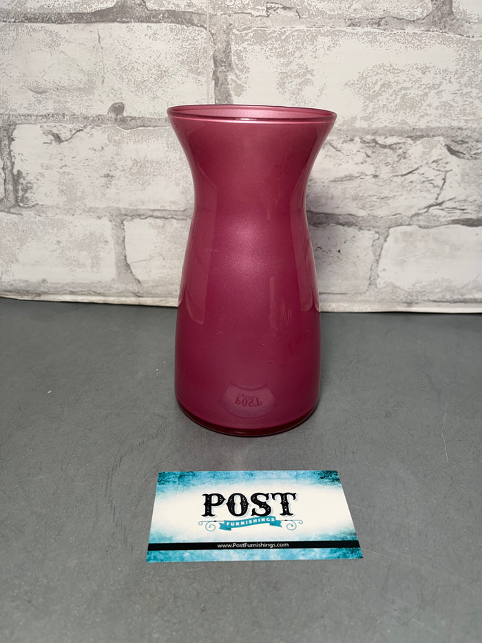 Pink Shimmery Glass Vase