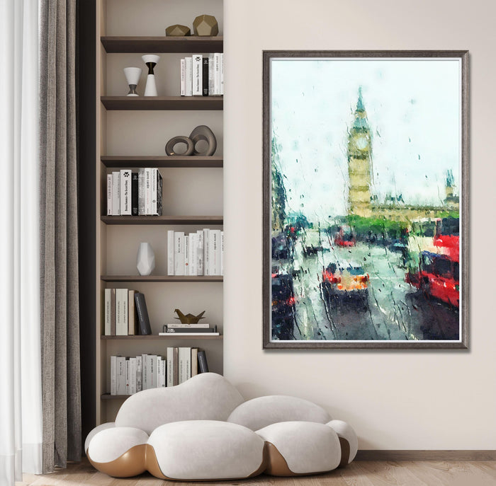 Prints Wall Art , London in the rain, Wall Art Prints, Abstract Wall Art, Art Print, Artwork, Modern Art Painting, Original Art Prints