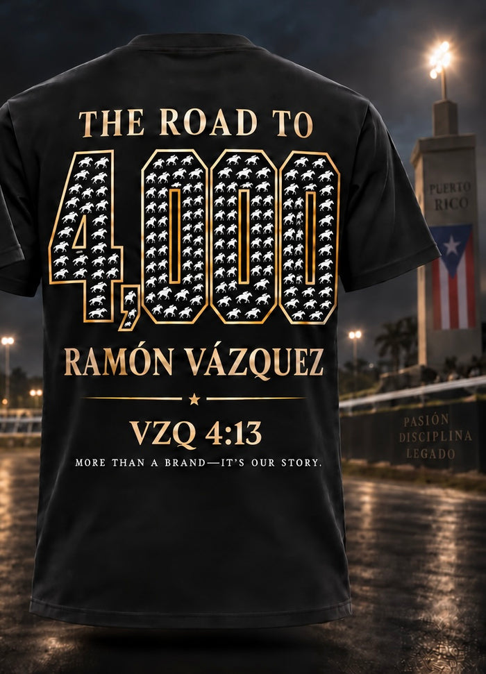 Ramón Vázquez 4,000 Overall Wins Limited-Edition T-Shirt