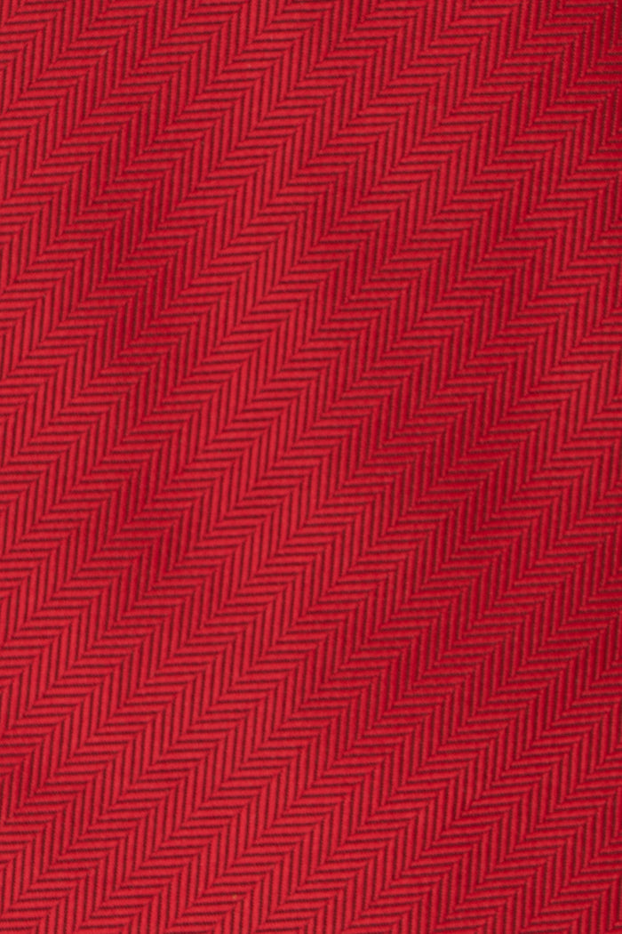 Red Self Stripe tie with bold design, ideal for weddings, office wear, and formal occasions.
