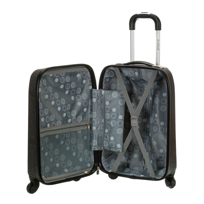 Rockland Vision Light Hardside Spinner Carry-On Luggage - Crocodile