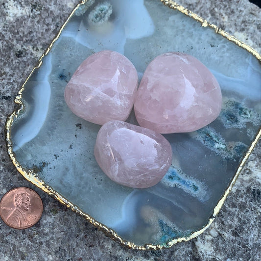 Rose Quartz Tumbles x3
