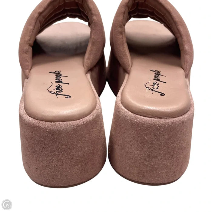 Sandals Heels Platform By Free People In Mauve, Size: 8.5