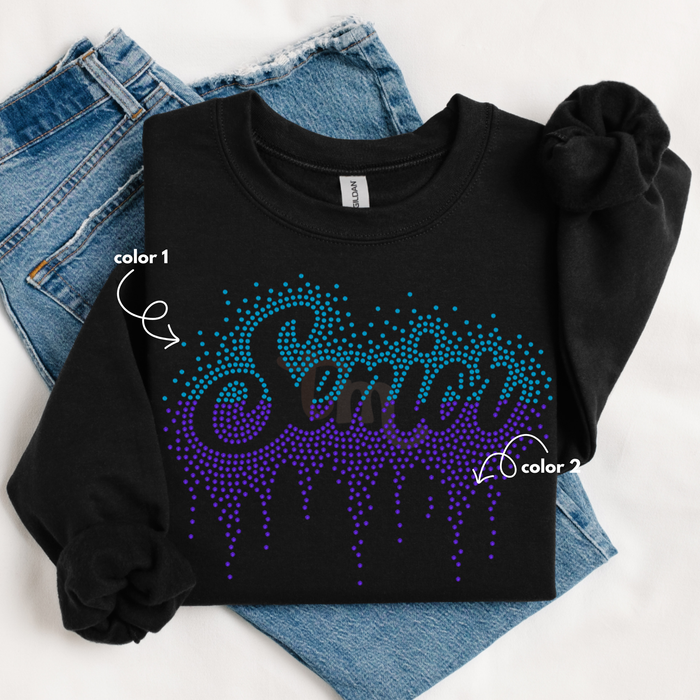 Senior Ombre Drip SPANGLE TRANSFER