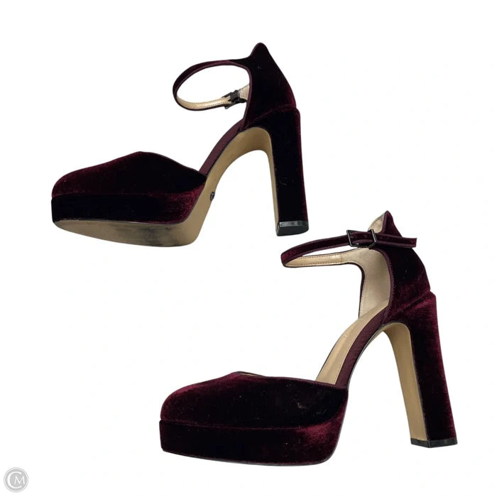 Shoes Heels Block By White House Black Market In Maroon, Size: 8.5