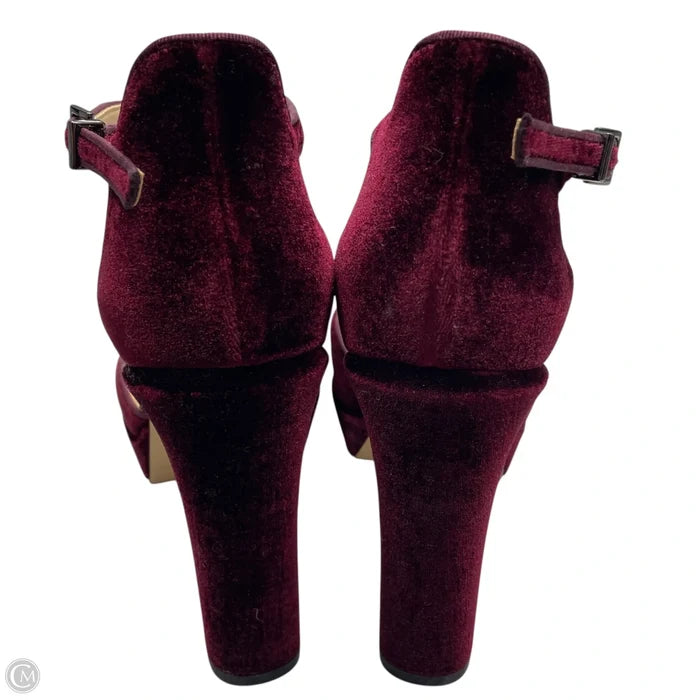 Shoes Heels Block By White House Black Market In Maroon, Size: 8.5