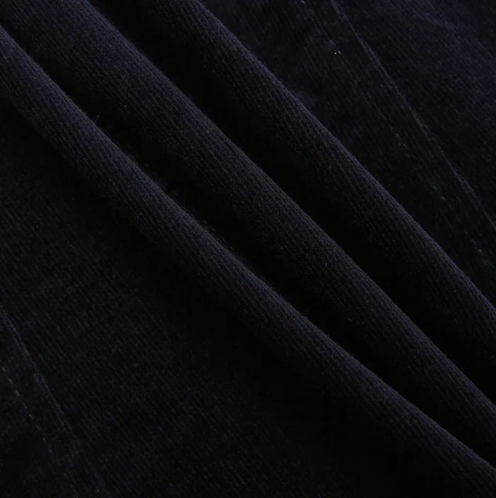 skirt corduroy v yoke panel - navy
