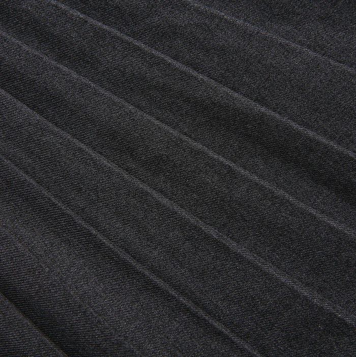 skirt knife pleated - charcoal