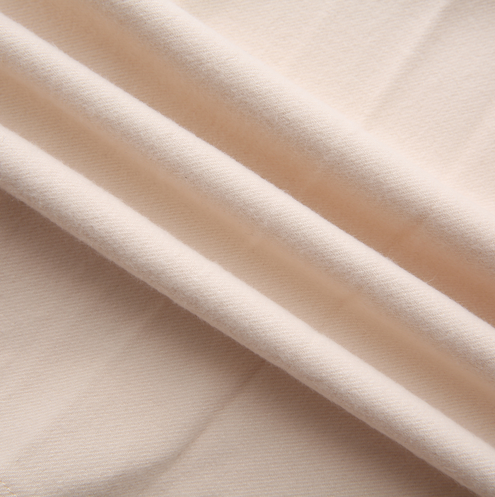 skirt wool wide pleated with waist belt - cream