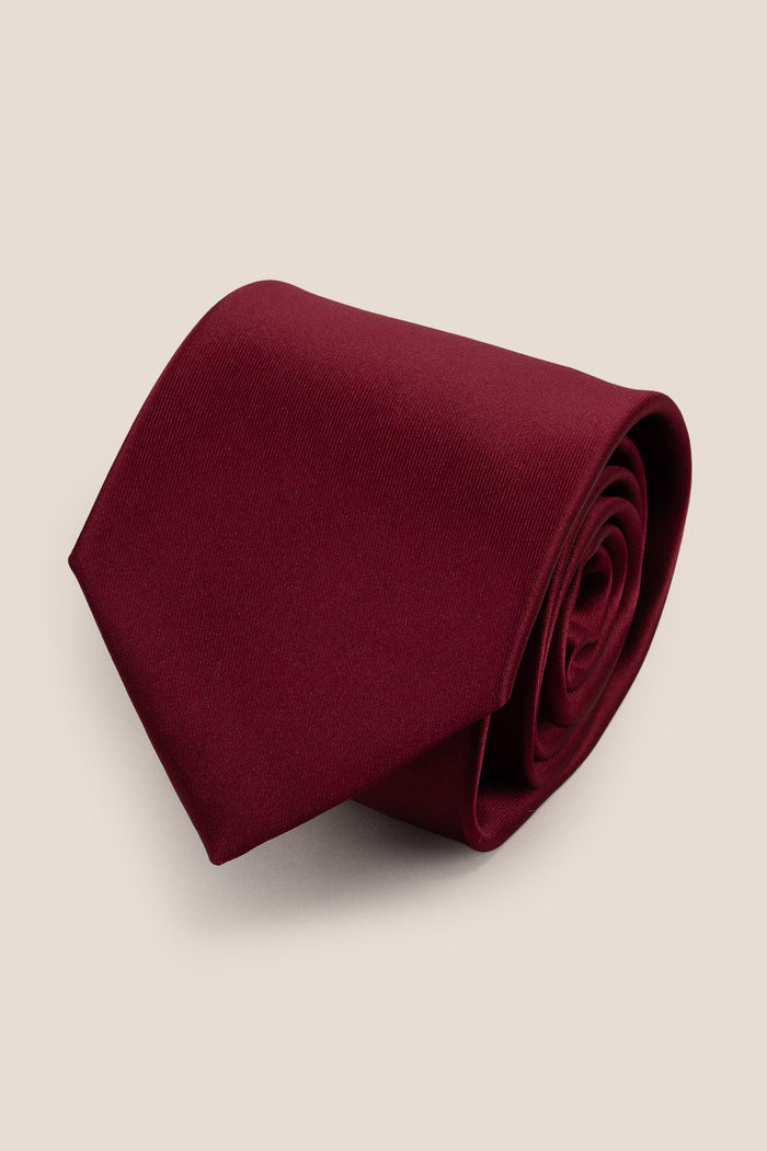 Sleek Bordo tie with luxurious design, perfect for weddings, office wear, and formal occasions.