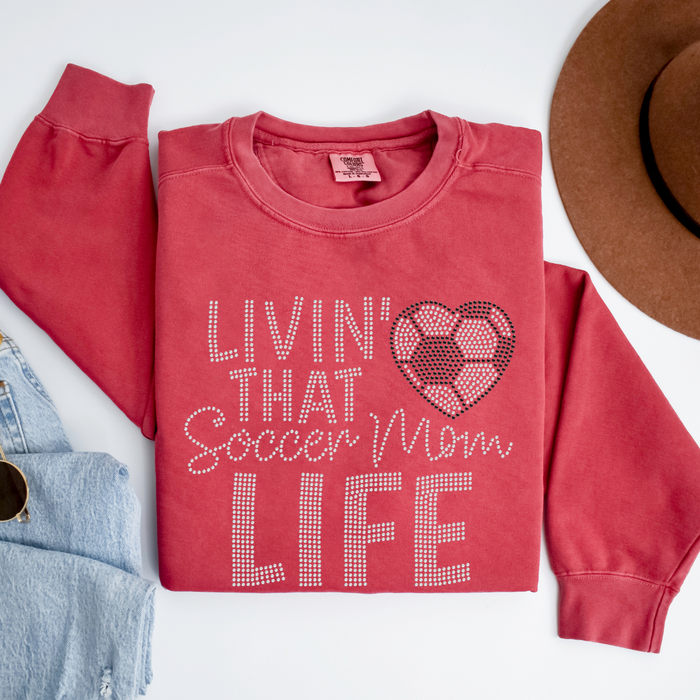 Soccer Mom Life RHINESTONE TRANSFER