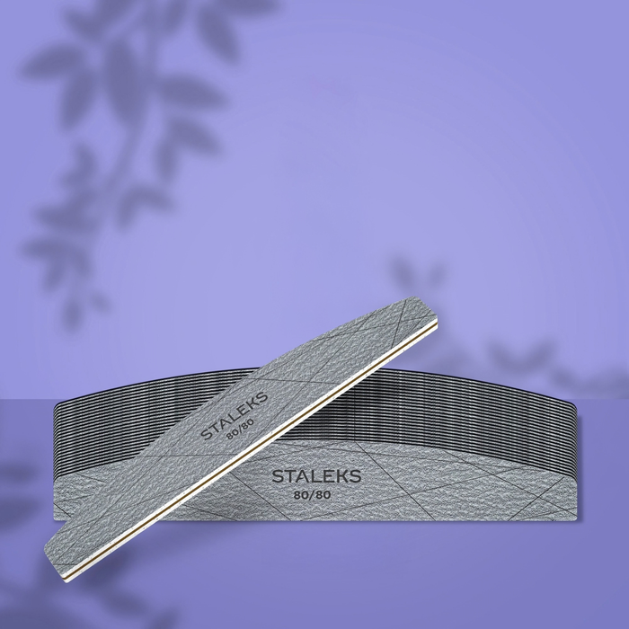 Staleks Crescent mineral nail file SMART 40 80/80 grit (25 pcs) Nail file Staleks