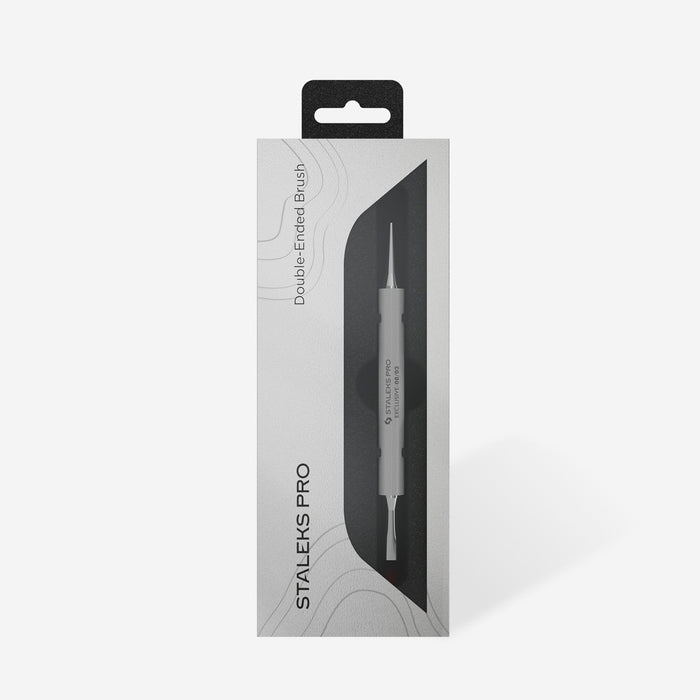 Staleks Double-ended brush EXCLUSIVE 08/03 for gel 10 mm / liner 10 mm Brushes Staleks