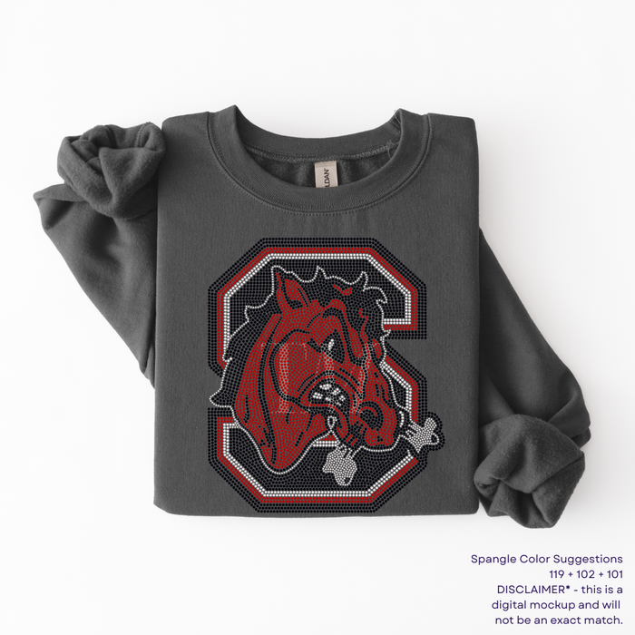 Stallion Mascot SPANGLE TRANSFER