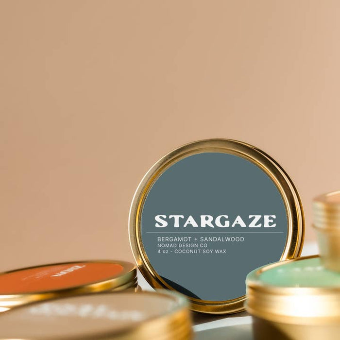 Stargaze Travel Tin Candle