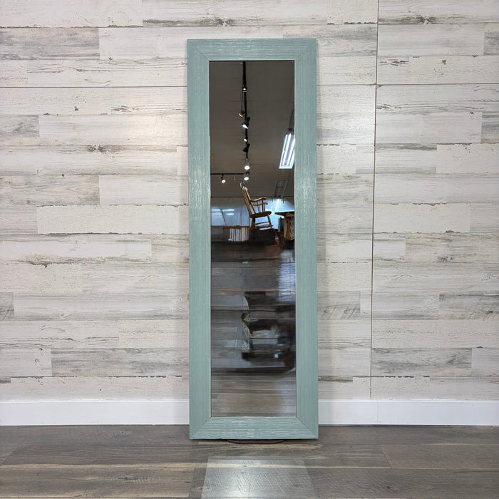 Tall Mirror Light Blue Frame