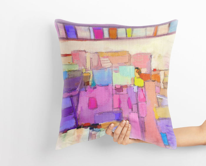 Throw Pillow, Abstract Pillow, Art Pillow, Colorful Pillow Case, Modern Pillow, Large Pillow Cases, Nursery Pillows, Girl Pillow
