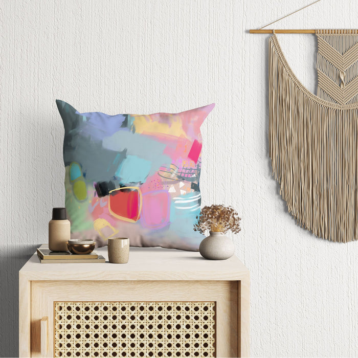 Throw Pillow Cover, Abstract Pillow, Original Art Pillow, Blue Pillow, Modern Pillow, Large Pillow Cases, Nursery Pillows, Fashion