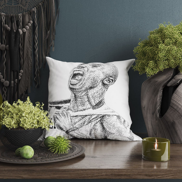 Throw Pillow Cover, Kobe Bryant Art Pillow, Black White Pillow, Modern Pillow, Square Pillow, Housewarming Gift, Holiday Gift, Sports Art