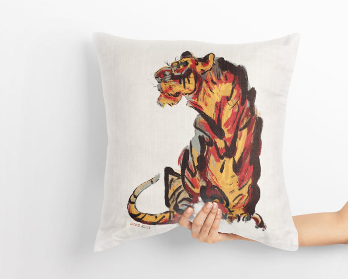 Tiger Throw Pillow, Animal Pillow, Art Pillow, Black White Pillow, Beautiful Pillow, Large Pillow Cases, Housewarming Gift, Sofa Pillows