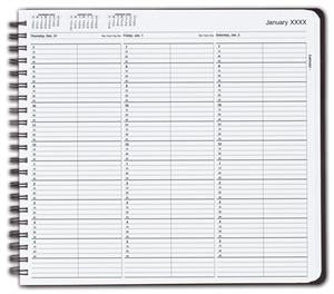 TIME25 TimeScan 2 Column Wirebound Book 15 Minute Interval 7am-6pm