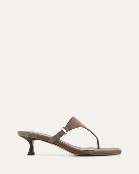 TOKEN LOW HEEL SANDALS ASH SUEDE