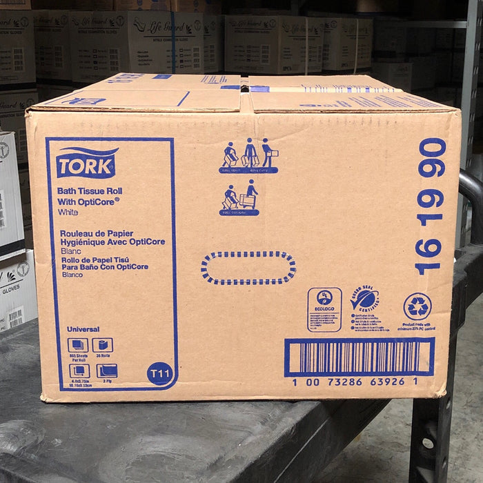 TORK 61990 UNIVERSAL 2 PLY TOILET TISSUE W/ OPTICORE 865x36/CS