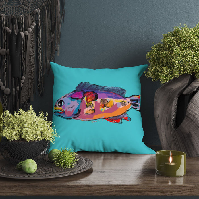 Tropical Fish Throw Pillow Cover, Tropical Pillow Cases, Cute Pillow Cases, Square Pillow, Home Decor Pillow, Pillow Cases For Kids