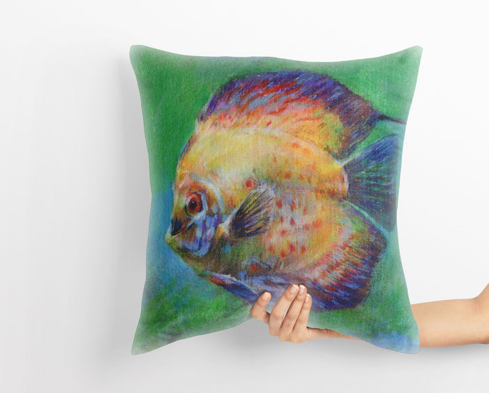 Tropical Fish, Watercolor Pillow Cases, Throw Pillow Cover, Tropical Pillow Cases, Soft Pillow Case, Colorful Pillow Case, Cute Pillow Cases