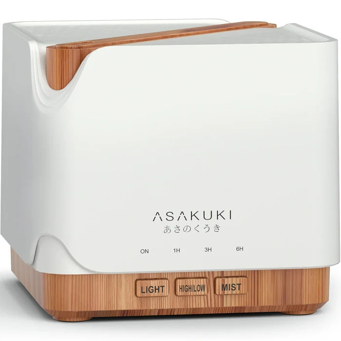 UPGRADE Cube Light Wood Essential Oil Diffuser