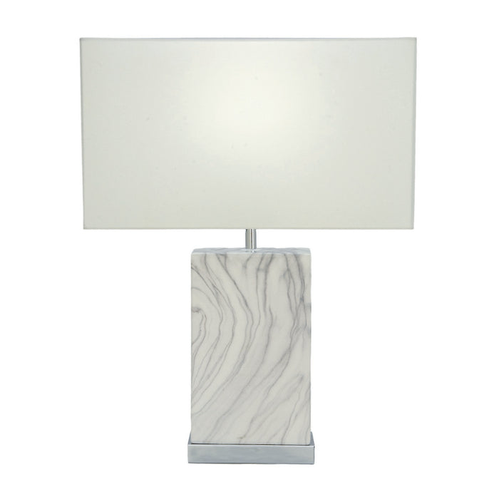 Urban Designs Amalia 23-Inch Rectangle Ceramic 2-Piece Table Lamp Set