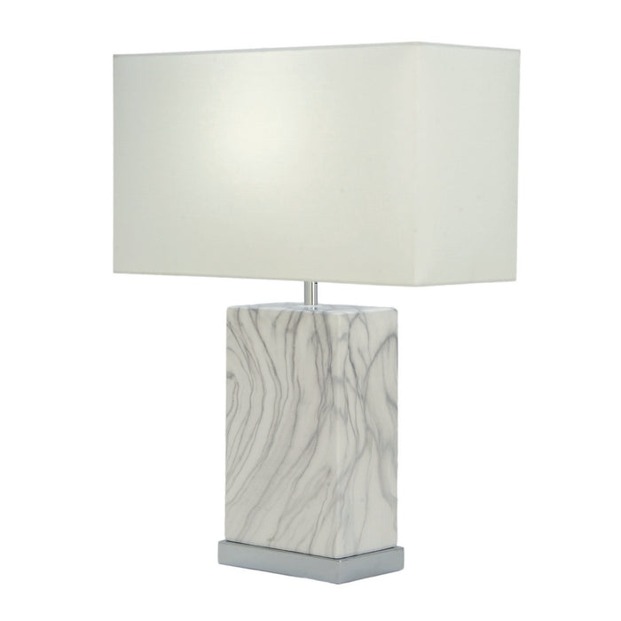 Urban Designs Amalia 23-Inch Rectangle Ceramic 2-Piece Table Lamp Set