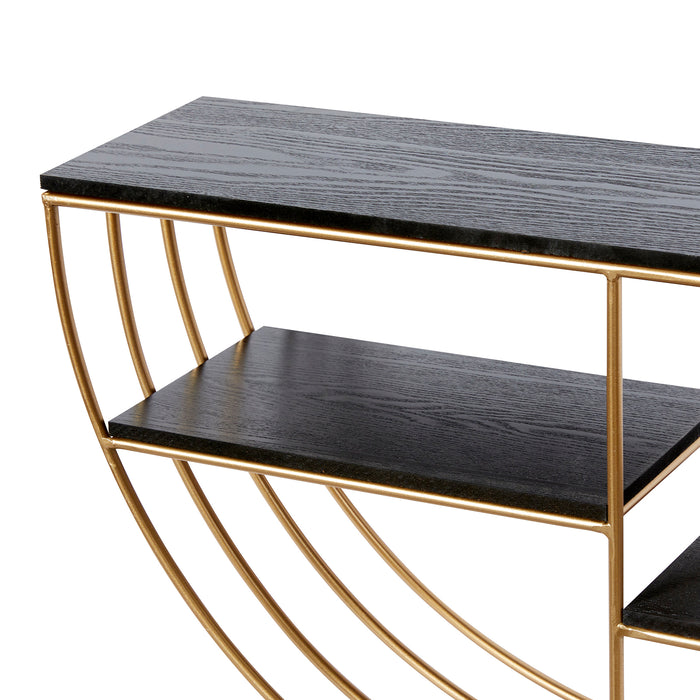 Urban Designs Ellison Gold Metal Decorative Wall Shelf