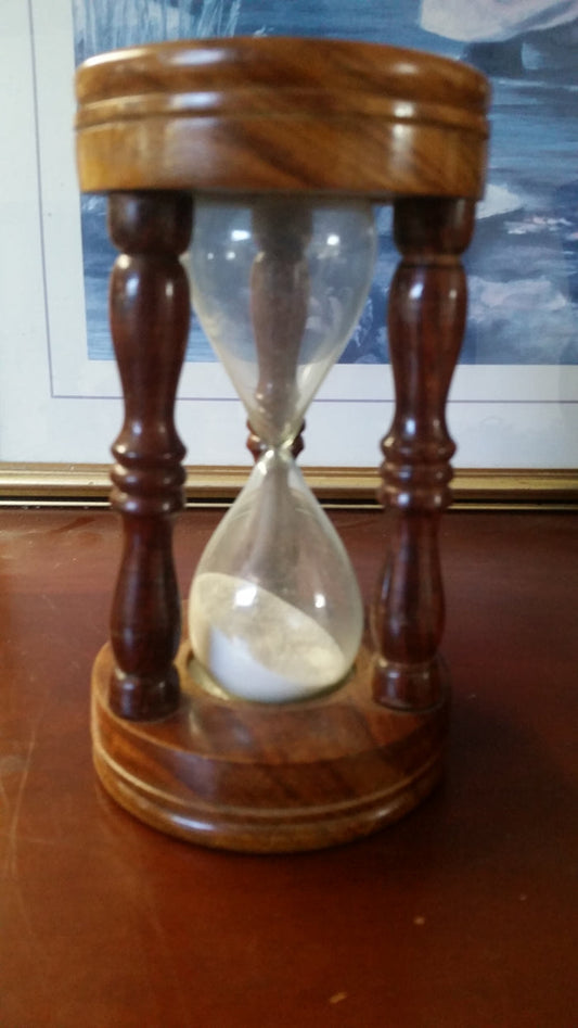 Wooden Glass - 5 mins Sand Time-Jantiques LLC.