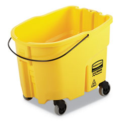 YELLOW RUBBERMAID 7570-88 WaveBrake 2.0 Mop Bucket, 8.75 gal (35 QT)