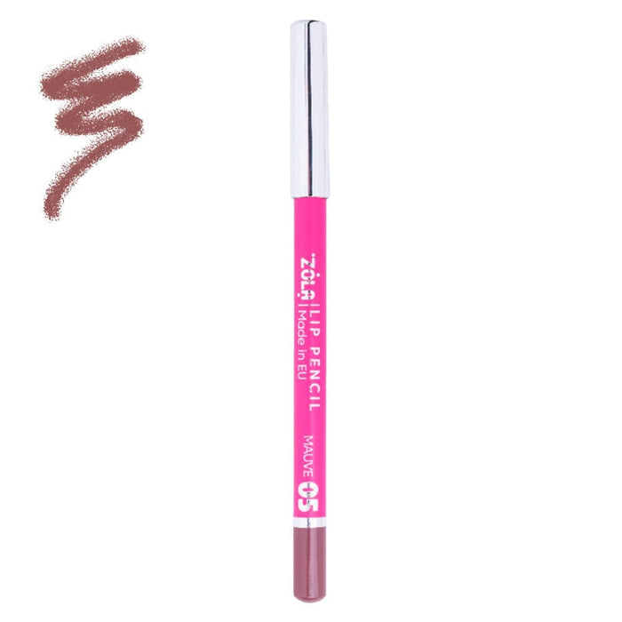 ZOLA Case with Sharpener and Set of 5 Lip Pencils Lipstick ZOLA