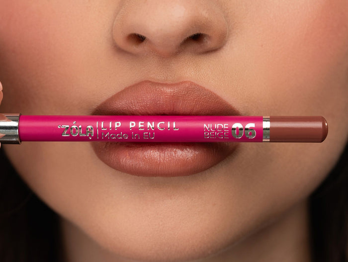 ZOLA Lip Pencil 06 Nude Beige Lipstick ZOLA